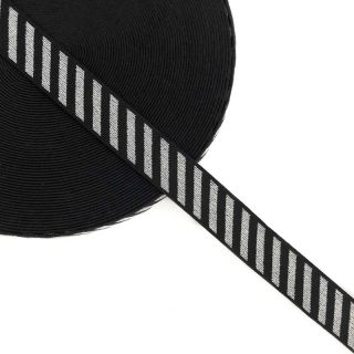 Guma glatka 2,5 cm Diagonal silver