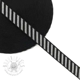 Guma glatka 2,5 cm Diagonal silver
