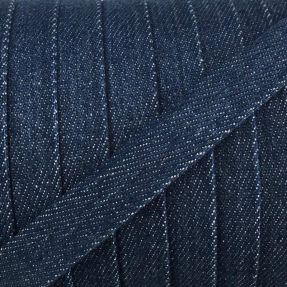 Pamučna vrpca plosnata 15 mm Denim petrol