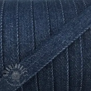 Pamučna vrpca ravna 15 mm Denim petrol