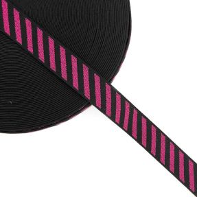 Guma glatka 2,5 cm Diagonal fuchsia
