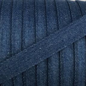 Pamučna vrpca plosnata 15 mm Denim blue