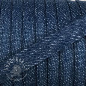 Pamučna vrpca ravna 15 mm Denim blue