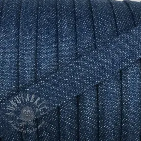 Pamučna vrpca ravna 15 mm Denim blue