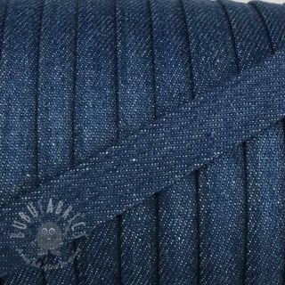 Pamučna vrpca ravna 15 mm Denim blue