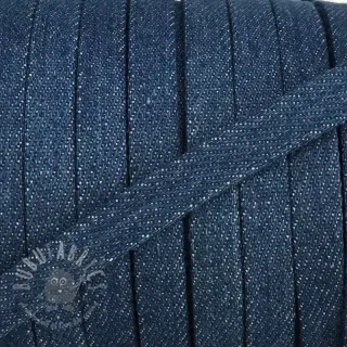 Pamučna vrpca plosnata 10 mm Denim blue