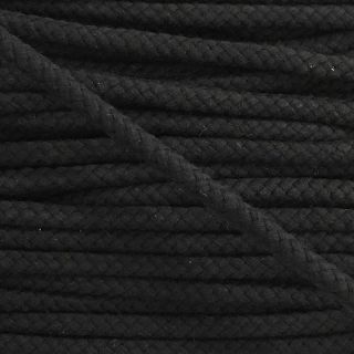 Bombažna vrvica 8 mm black