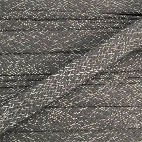 Pamučna vrpca plosnata 15 mm melange grey