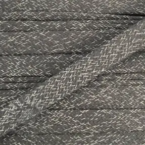 Pamučna vrpca ravna 15 mm melange grey