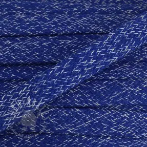 Pamučna vrpca ravna 15 mm melange cobalt