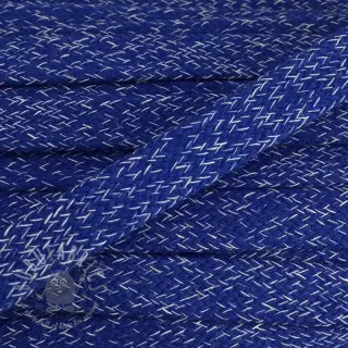Pamučna vrpca ravna 15 mm melange cobalt