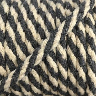 Pamučna vrpca 5 mm grey ecru
