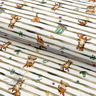 Jersey Snoozy fabrics Indian zoo digital print II. klasa