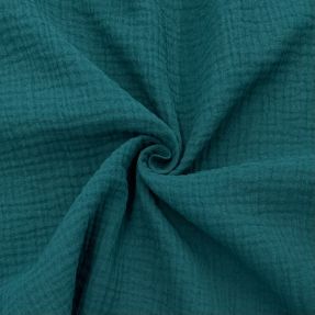 Dvoslojna gaza/muslin dark cyan