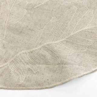 Viskoza s lanom natural Leaves border