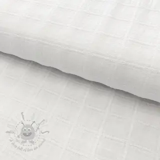 Pamuk EMBROIDERY DOBBY Square white