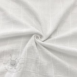 Pamuk EMBROIDERY DOBBY Square white