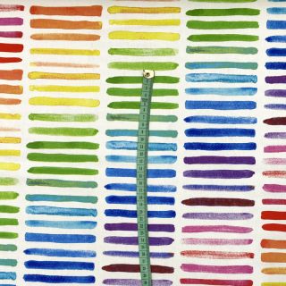 Dekorativna tkanina premium Colorful rainbow stripe