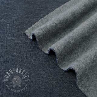 Triko materijal čupav JOGGING navy melange