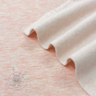 Triko materijal čupav JOGGING rose melange