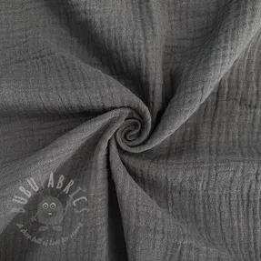 Tetra Tkanina/Muslin dark grey ORGANIC