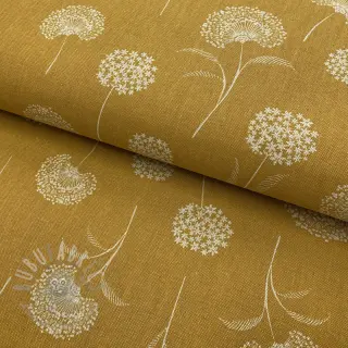 Dekorativna tkanina Linenlook Elegant dandelion golden yellow