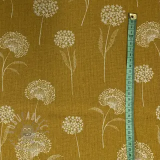 Dekorativna tkanina Linenlook Elegant dandelion golden yellow