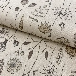 Dekorativna tkanina Linenlook Handdrawn flowers