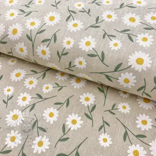 Dekorativna tkanina Linenlook Daisy sweet field