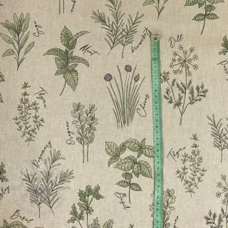 Dekorativna tkanina Linenlook Herbal culinary kitchen