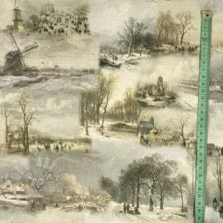 Dekorativna tkanina Winter landscape digital print