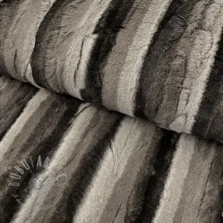 Umjetno krzno Stripe dark brown
