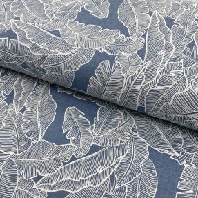 Bavlnená látka JEANS Leaves