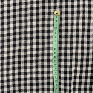 Dvostruka gaza/muslin Double sided CHECKS MINI black