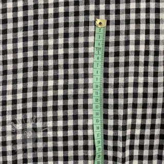 Tetra Tkanina/Muslin Double sided CHECKS MINI black