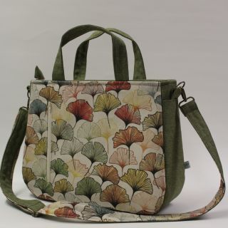 Dekorativna tkanina Linenlook Elegant ginko digital print