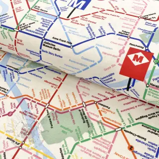 Dekorativna tkanina premium Subway underground