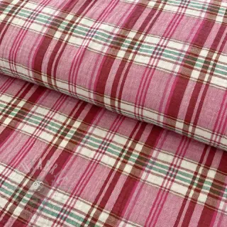 Tetra Tkanina/Muslin Double sided CHECKS pink