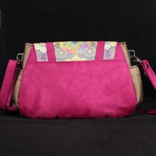 Semiš ALASKA fuchsia/amethyste