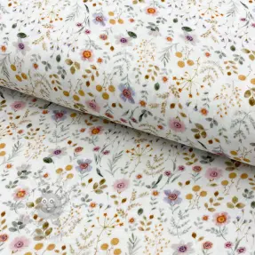 Tetra Tkanina/Muslin Lovely meadow white