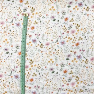 Tetra Tkanina/Muslin Lovely meadow white