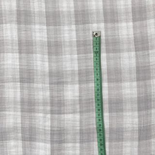 Tetra Tkanina/Muslin Double sided CHECKS MINI grey