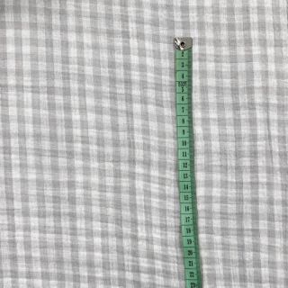 Tetra Tkanina/Muslin Double sided CHECKS MINI grey