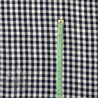 Tetra Tkanina/Muslin Double sided CHECKS MINI navy