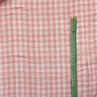 Tetra Tkanina/Muslin Double sided CHECKS MINI old rose