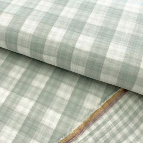 Tetra Tkanina/Muslin Double sided CHECKS MINI nile