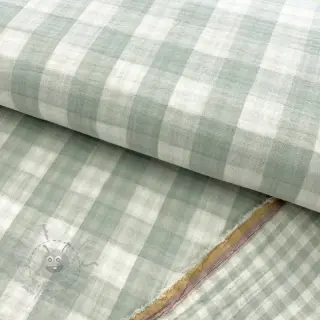 Tetra Tkanina/Muslin Double sided CHECKS MINI nile