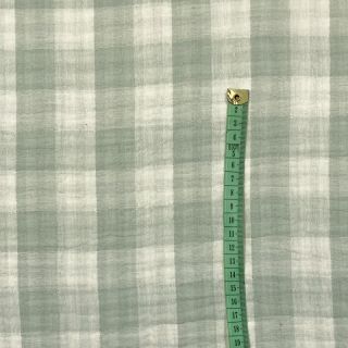 Tetra Tkanina/Muslin Double sided CHECKS MINI nile