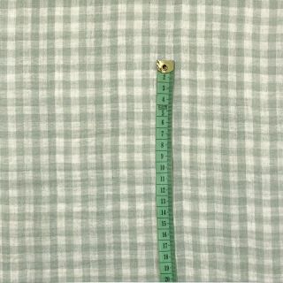 Tetra Tkanina/Muslin Double sided CHECKS MINI nile