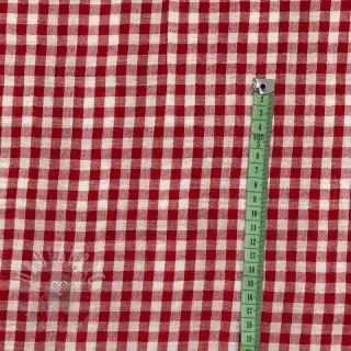 Tetra Tkanina/Muslin Double sided CHECKS MINI red